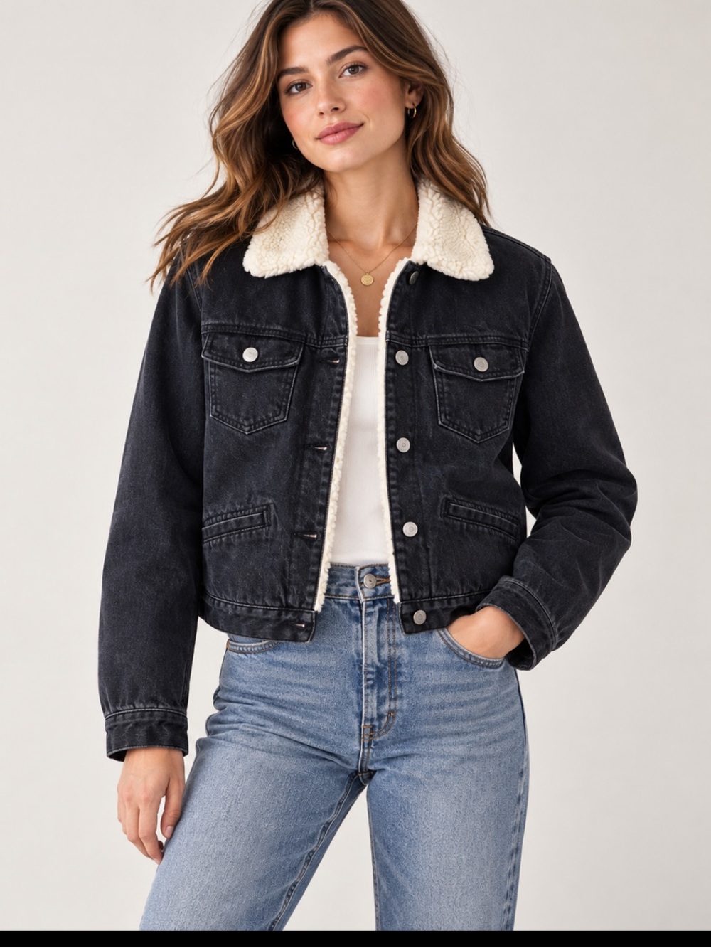 GAP Sherpa Denim Jacket